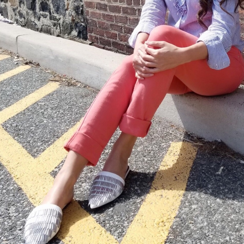 Zara Jeans in Orange Color
